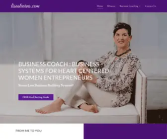 Lisastearns.com(Business Coaching) Screenshot