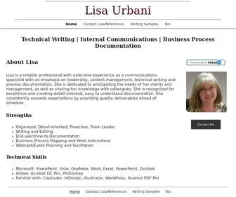 Lisaurbani.com(Lisa Urbani) Screenshot
