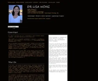 Lisawong.com.sg(Dr Lisa Wong) Screenshot