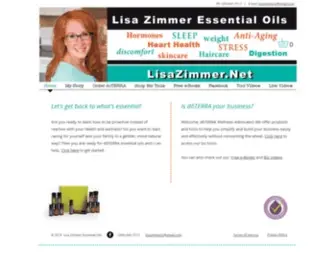 Lisazimmer.net(Lisa Zimmer Essential Oils) Screenshot