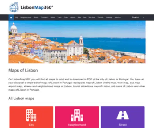 Lisbonmap360.com(Lisbon maps) Screenshot