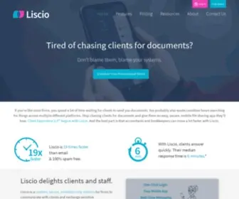 Liscio.me(Secure File Sharing and Mobile Client App for Accountants) Screenshot