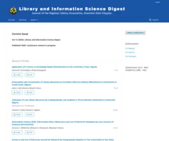 Lisdigest.org(Library and Information Science Digest) Screenshot