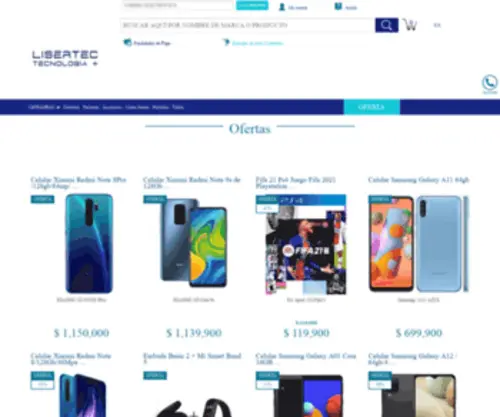 Lisertec.com.co(Celular Xiaomi Redmi Note 10/ 128Gb 4gb Ram 48Mpx) Screenshot