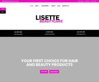 Lisettebeautycare.co.uk(Lisette Beauty Care) Screenshot