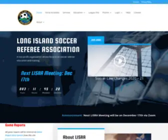 Lisoccerrefs.org(Long Island Referee Association) Screenshot