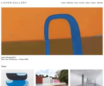 Lissongallery.com(Lisson Gallery) Screenshot
