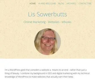 Lissowerbutts.com(By Lis Sowerbutts) Screenshot