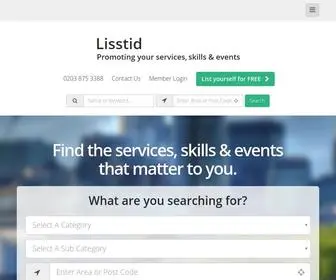 Lisstid.co.uk(Lisstid Directory) Screenshot