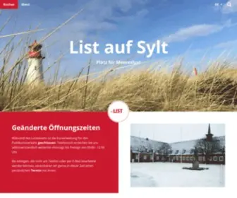 List-SYLT.de(Urlaub an der Nordsee) Screenshot