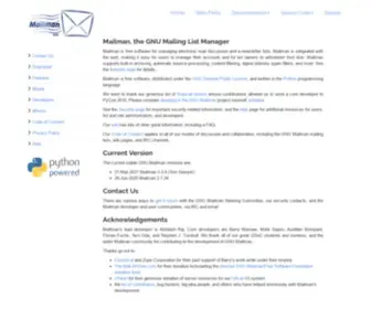 List.org(GNU Mailman) Screenshot
