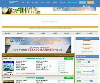 List4Hyip.com(The Best HYIP Online) Screenshot