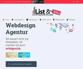 Listandsell.de(Webdesign Agentur ListandSell ®) Screenshot