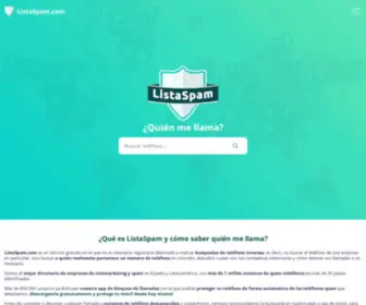 Listaspam.com(Tel) Screenshot