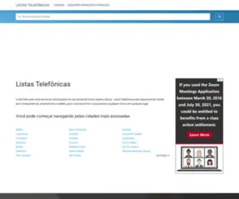 Listatelefonica.tk(LISTAS TELEFÔNICAS) Screenshot