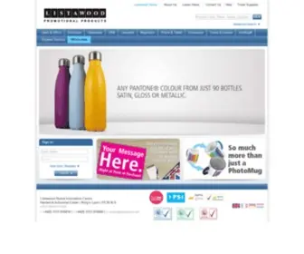 Listawood.com(Listawood Promotional Products) Screenshot