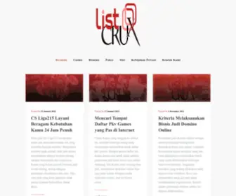 Listcrux.com(List Crux) Screenshot