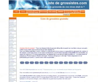 Liste-DE-Grossistes.com(Liste grossistes) Screenshot