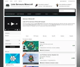 Liste-Serveurs-Minecraft.org(Liste Serveurs Minecraft) Screenshot