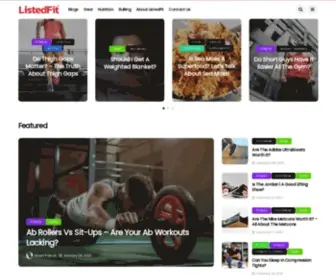 Listedfit.com(The Fitness Lifestyle Blog) Screenshot