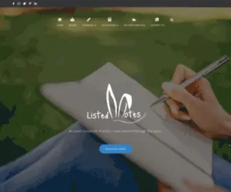 Listednotes.com(See related links to what you are looking for) Screenshot