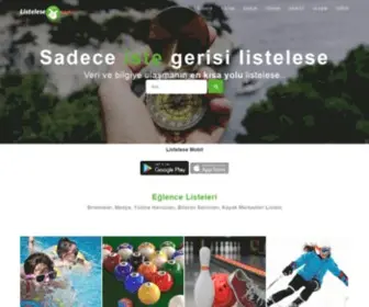 Listelese.com(üniversiteler) Screenshot