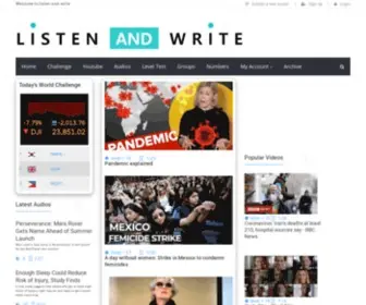 Listen-AND-Write.com(Listen and Write) Screenshot