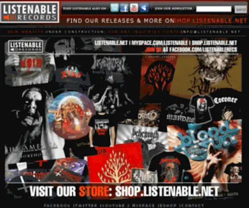 Listenable.net(Listenable Records) Screenshot