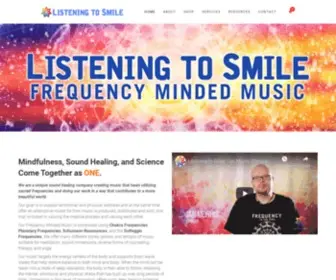 Listeningtosmile.com(Frequency Minded Meditation Music for healing and release. Our music) Screenshot