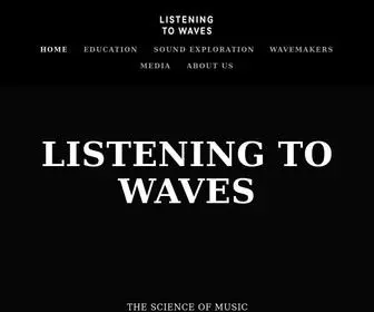 Listeningtowaves.com(Listening to Waves) Screenshot