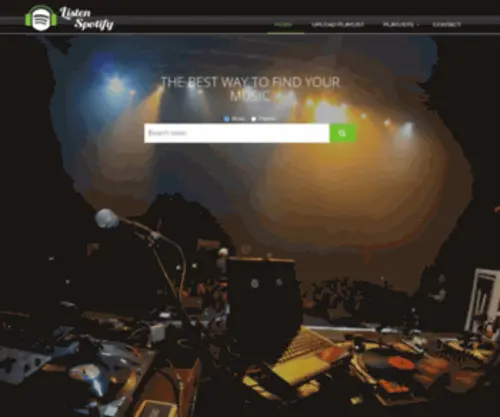 Listenspotify.com(Instant music search & Playlist Sharing) Screenshot