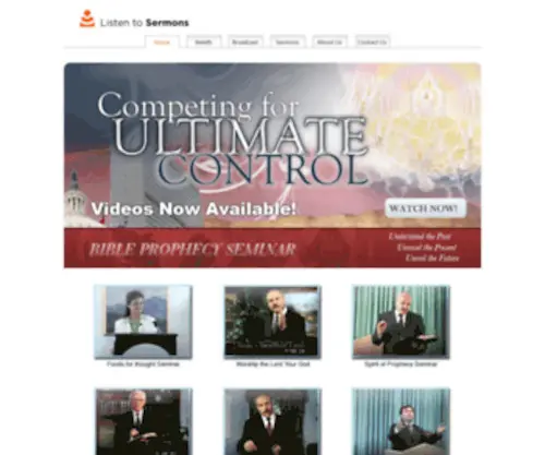 Listentosermons.org(Listen to Sermons) Screenshot