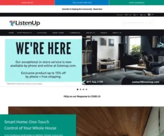 Listenup.com(ListenUp Consumer Electronics Sales and Service) Screenshot
