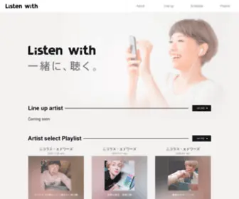 Listenwith.jp(Listen with) Screenshot