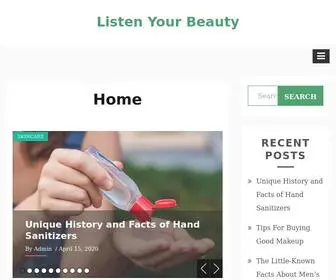 Listenyourbeauty.com(Makeup Tips) Screenshot