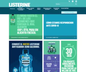 Listerine.com.ar(LISTERINE®) Screenshot