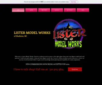 Listermodels.com(Custom Painted Figure Models) Screenshot