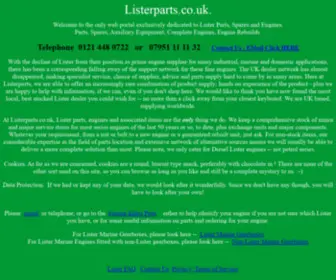 Listerparts.co.uk(Lister Engines Parts and Spares Spare Parts) Screenshot