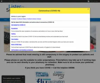 Listersurgeryjersey.co.uk(Lister Surgery) Screenshot