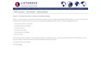 Listgrove.net(Recruitment Website) Screenshot