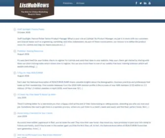 Listhubnews.com(ListHub News ListHub News) Screenshot