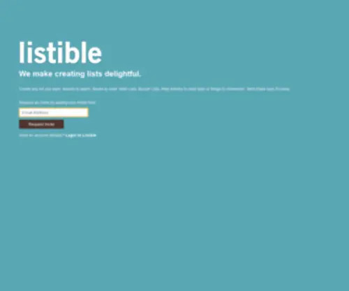 Listible.com(Lists) Screenshot