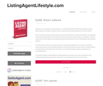 Listingagentlifestyle.com(The Listing Agent Lifestyle podcast. Each week Dean Jackson talks about applying the GoGoAgent) Screenshot