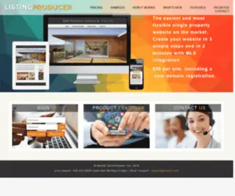 Listingproducer.com(Single Listing Websites) Screenshot