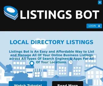 Listingsbot.com(Citation Building Service) Screenshot