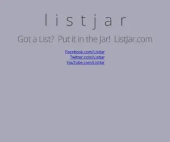 Listjar.net(ListJar) Screenshot