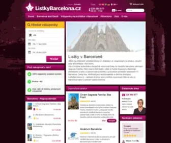 Listkybarcelona.cz(Gaudí) Screenshot