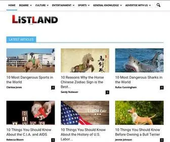 Listland.com(Top 10 Lists) Screenshot