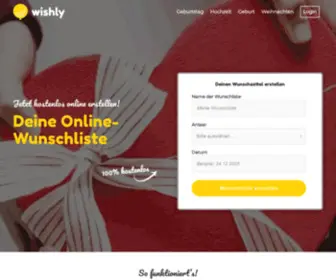 Listly.de(Online Wunschliste) Screenshot