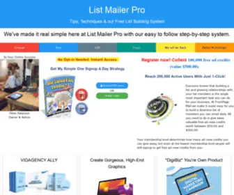 Listmailerpro.com(List Mailer Pro) Screenshot